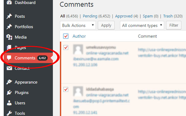 Cara Hapus Ribuan Komentar Spam di WordPress Sekaligus