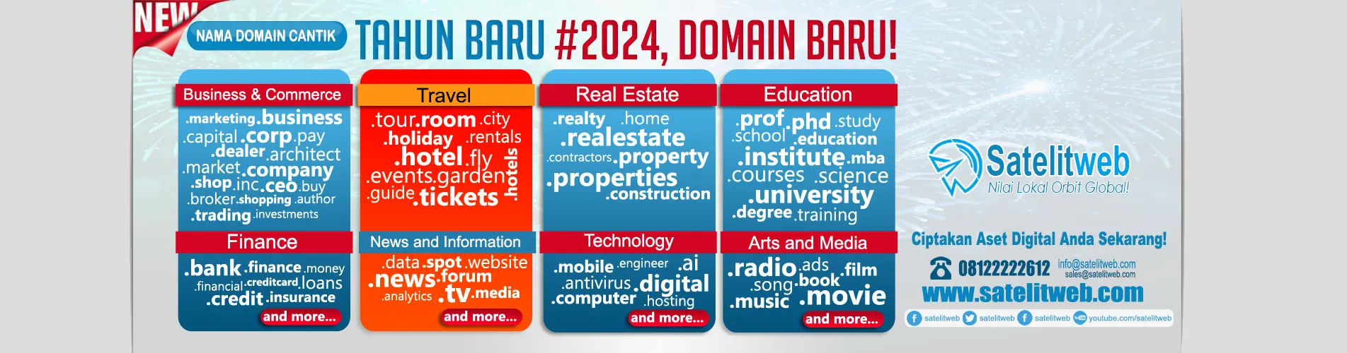 domain web hosting murah satelitweb 2024