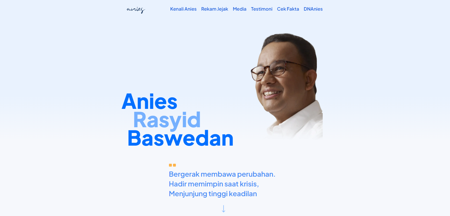 Website Anies Baswedan