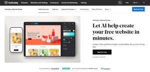 Pembuat website builder GoDaddy