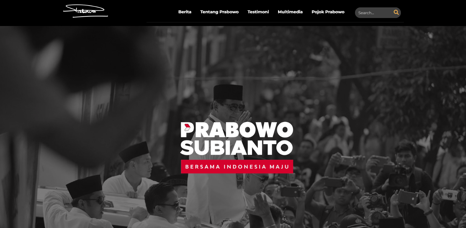 Website Prabowo Subianto